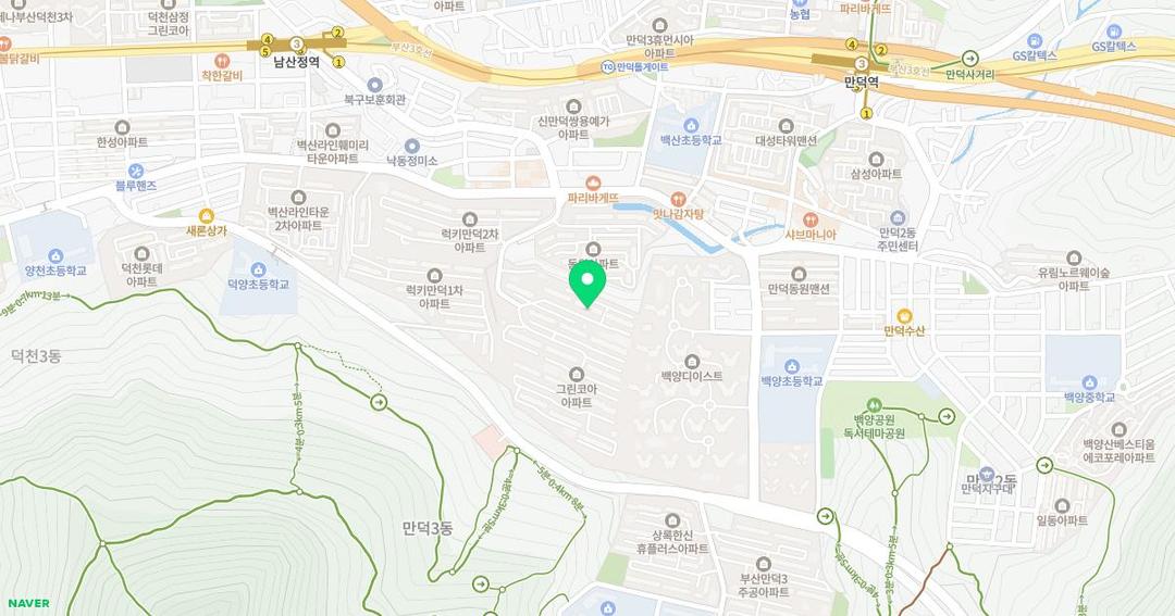 그린코아유치원 위치 지도