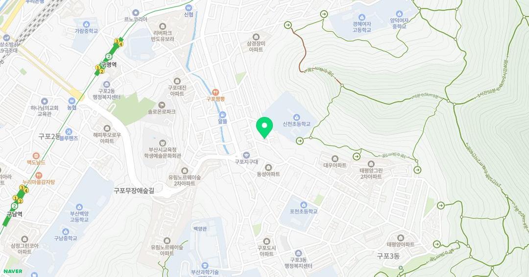 꽃사슴유치원 위치 지도