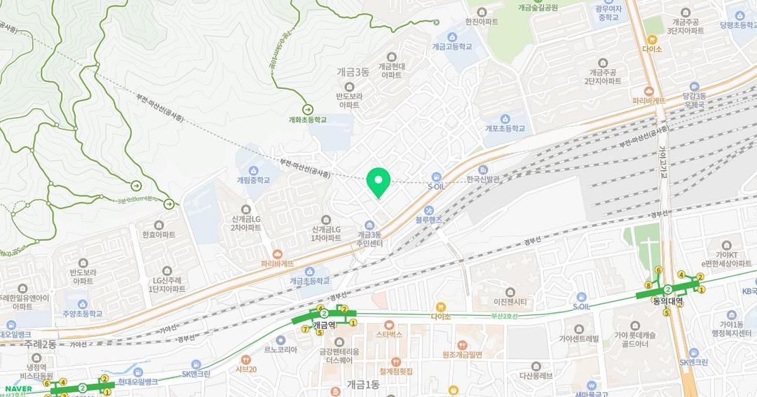 큰별유치원 위치 지도