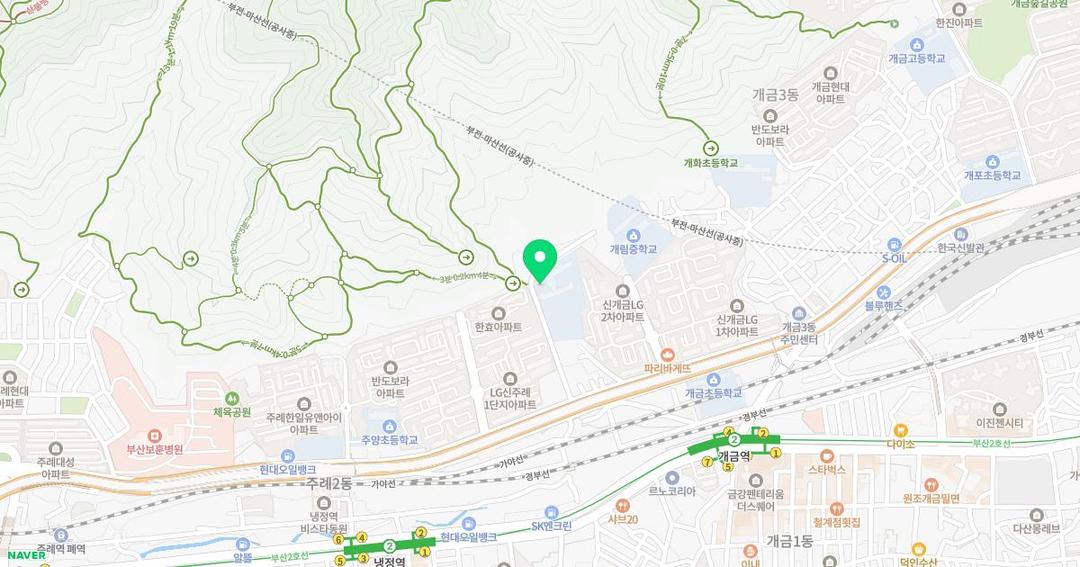 개림초등학교병설유치원 위치 지도