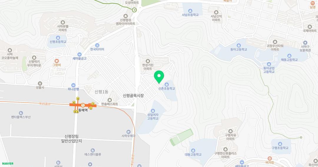 신촌초등학교병설유치원 위치 지도