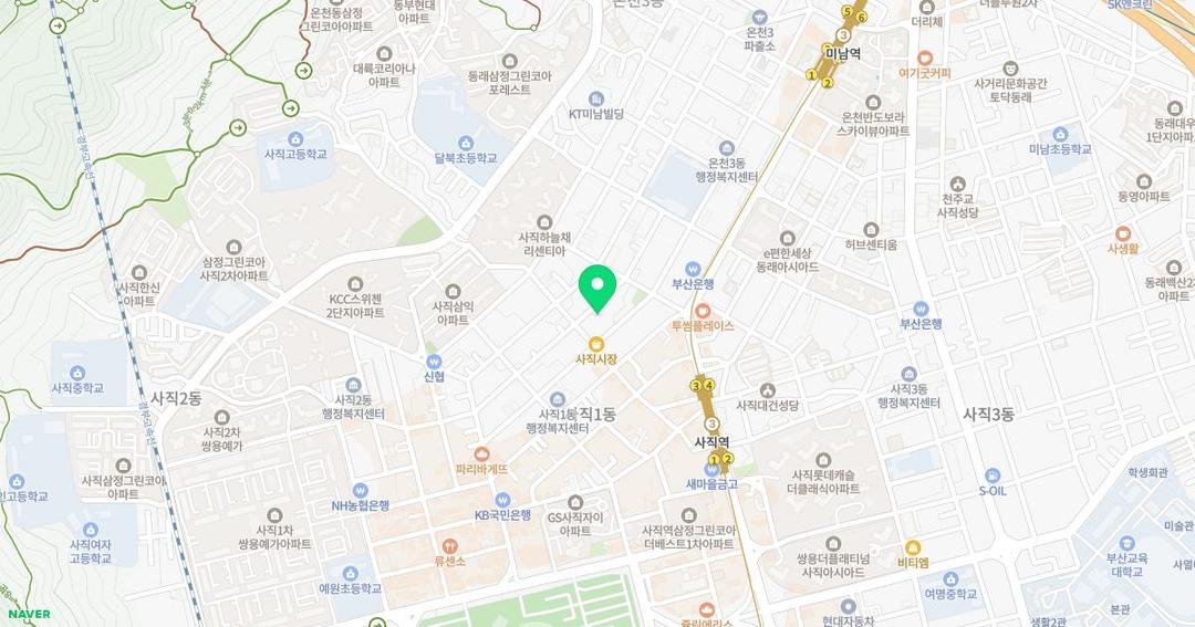 사직유치원 위치 지도