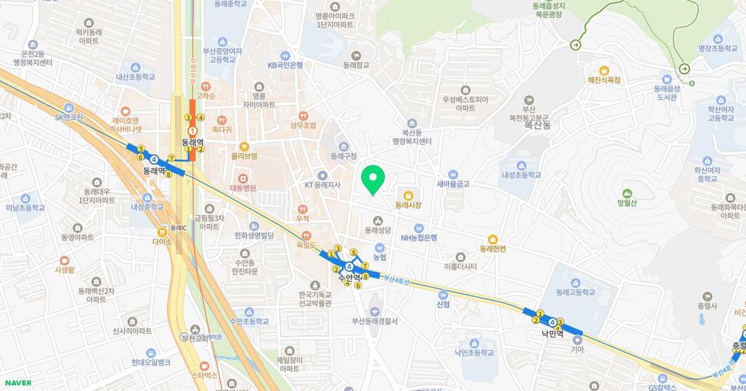 수안유치원 위치 지도
