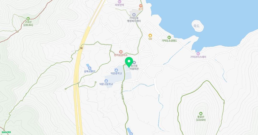 천가초등학교병설유치원 위치 지도