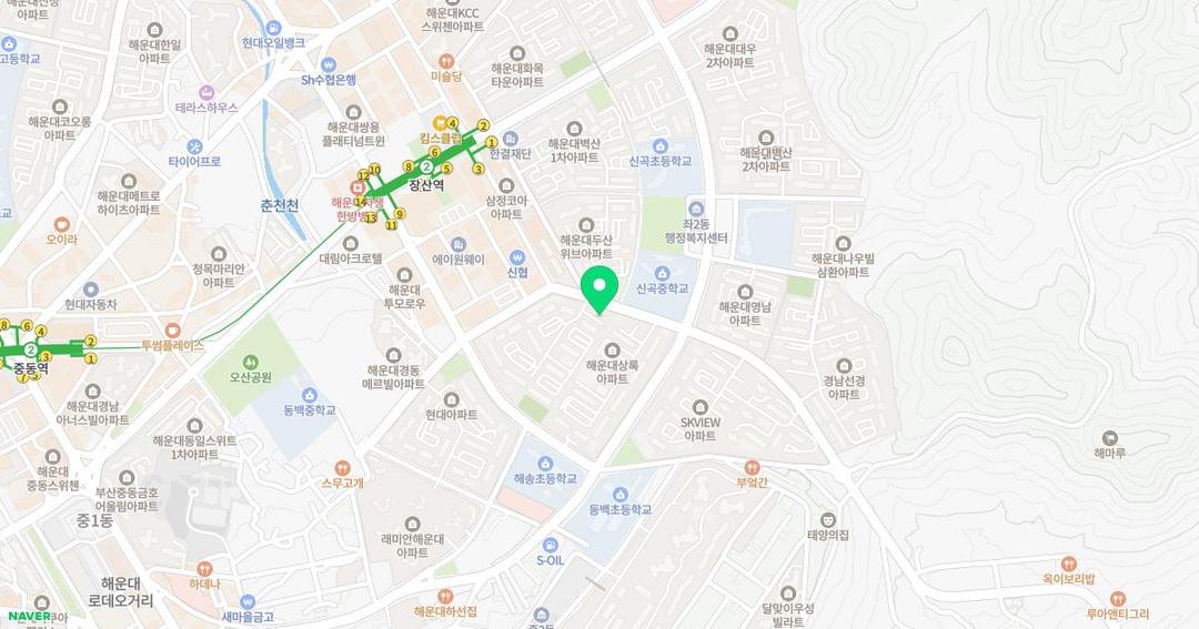 푸른유치원 위치 지도