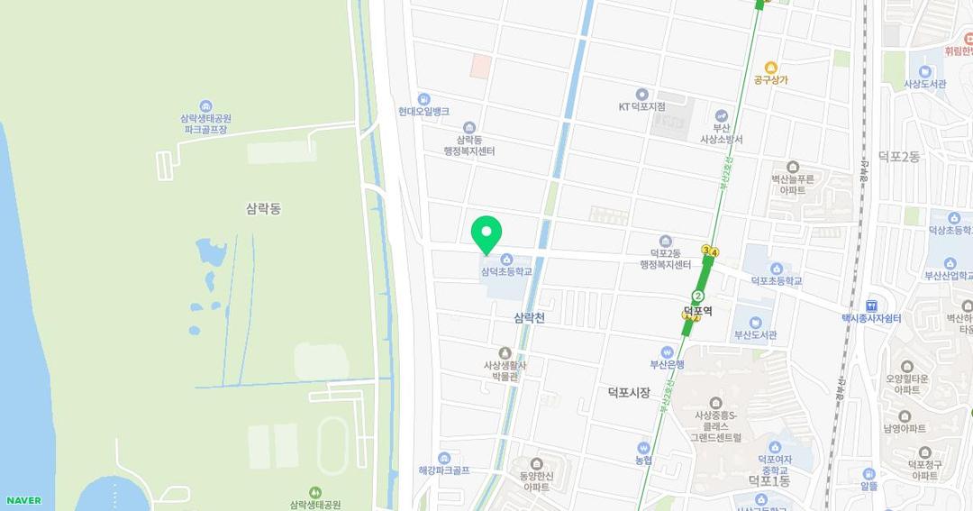삼덕초등학교병설유치원 위치 지도