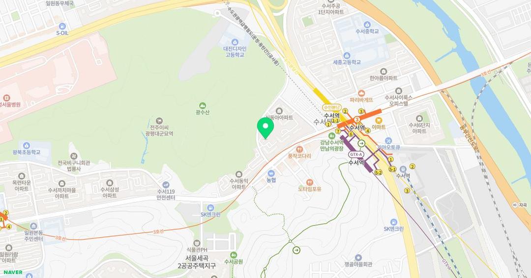 반디유치원 위치 지도