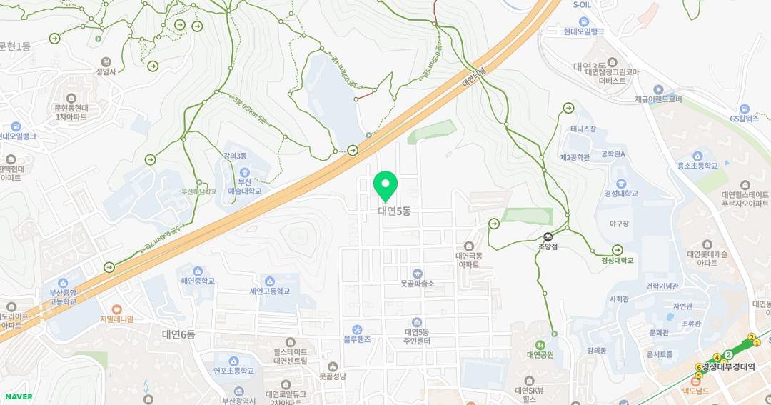 무지개유치원 위치 지도