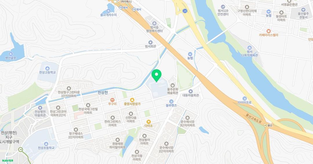 범서초등학교병설유치원 위치 지도