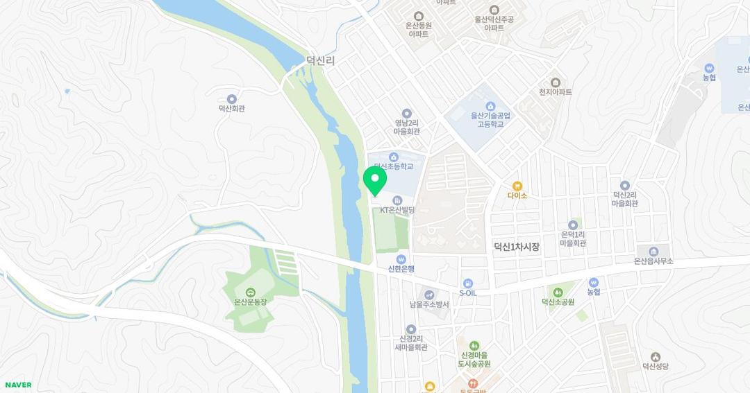 온산에덴유치원 위치 지도