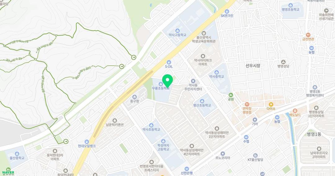 무룡초등학교병설유치원 위치 지도