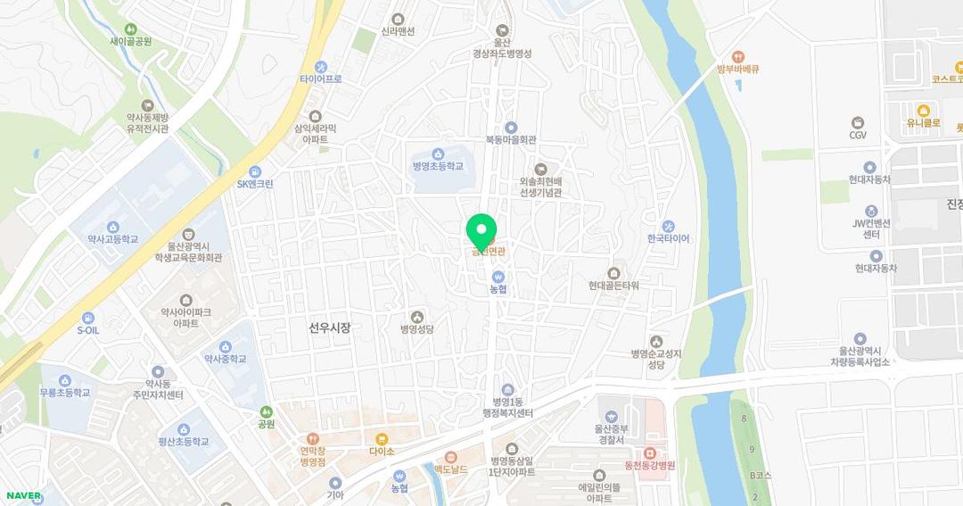 라온수피아유치원 위치 지도