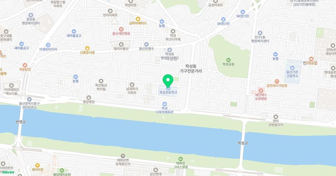 옥성초등학교병설유치원 위치 지도