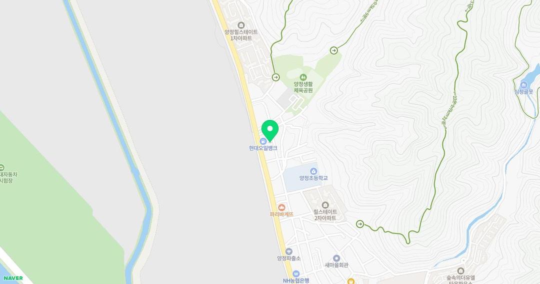 동해유치원 위치 지도