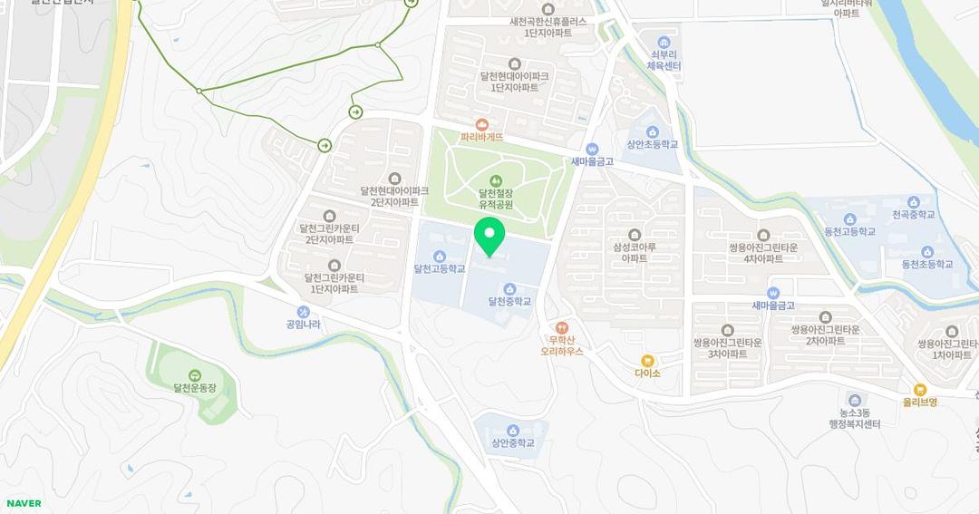 농서초등학교병설유치원 위치 지도