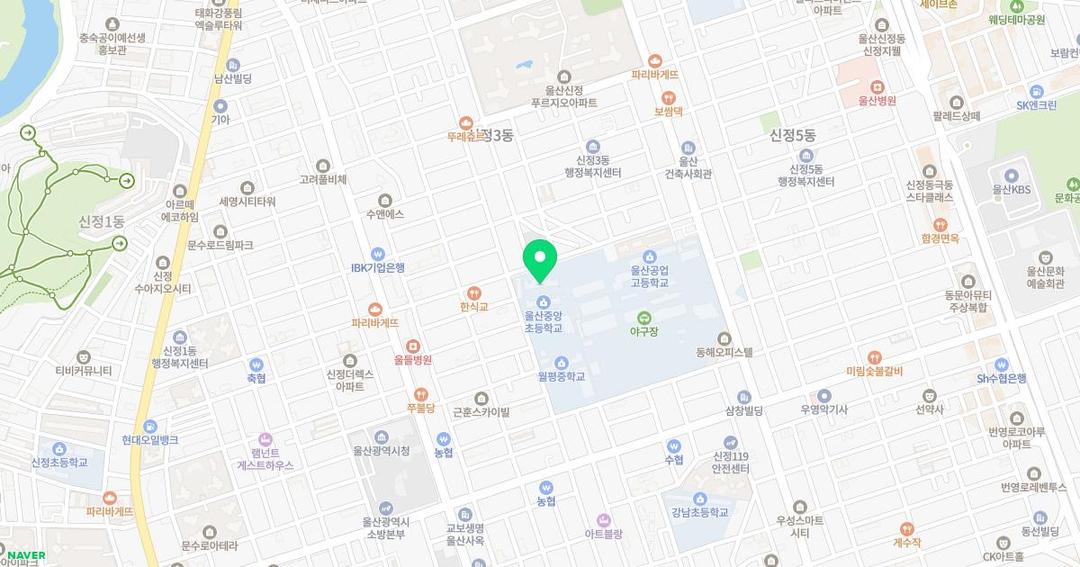 울산중앙초등학교병설유치원 위치 지도
