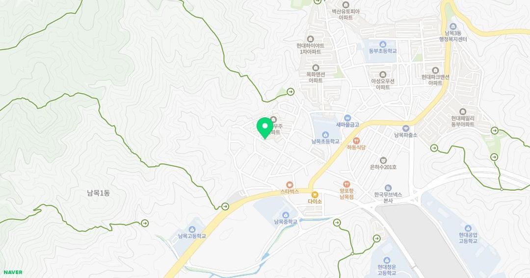 우주유치원 위치 지도