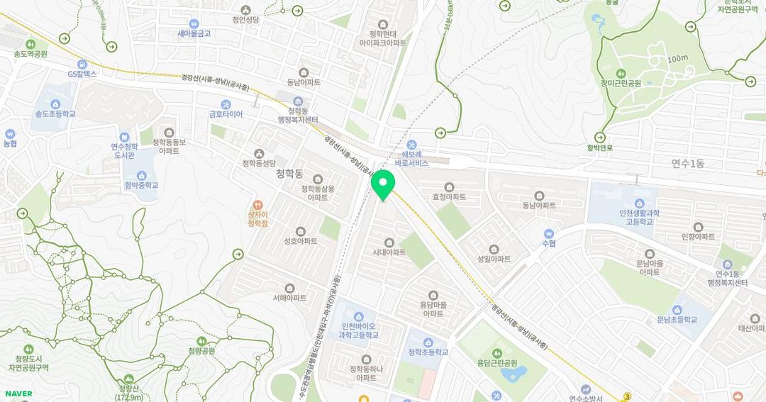 꿈동산유치원 위치 지도