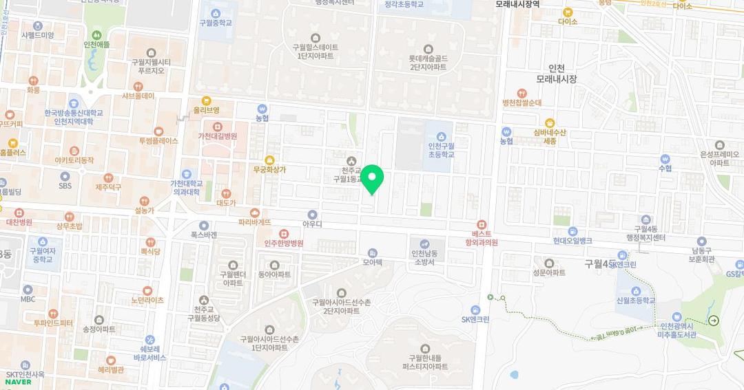 푸른마을유치원 위치 지도