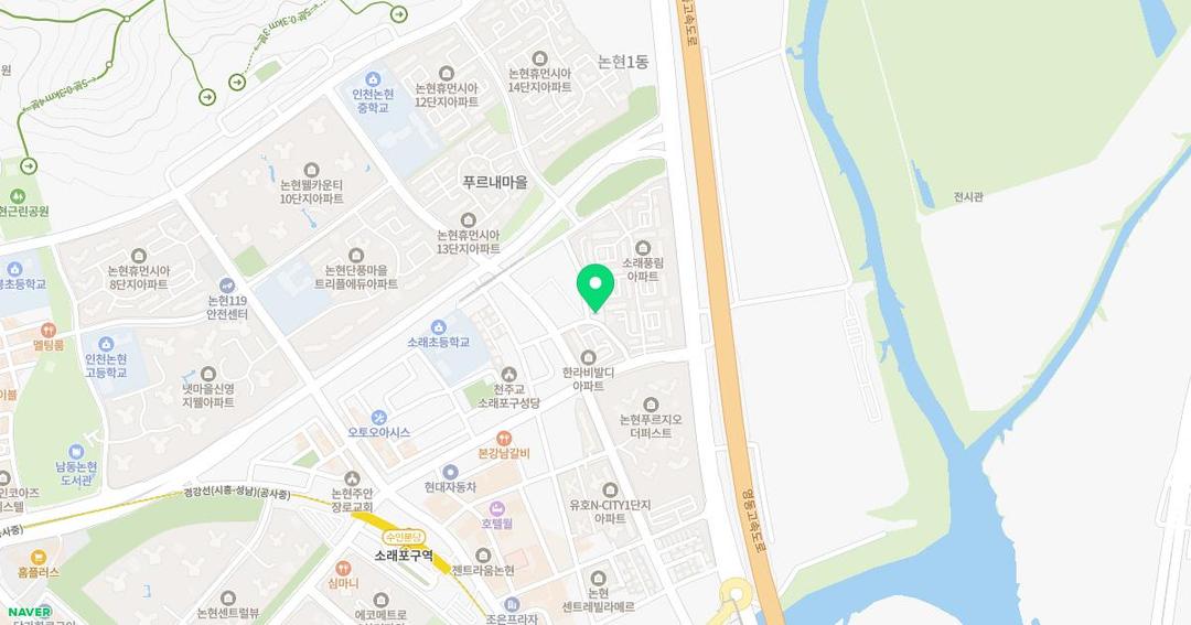 행복한유치원 위치 지도