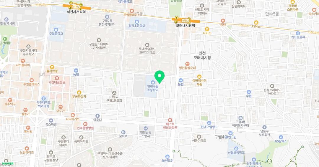꿈의보람유치원 위치 지도