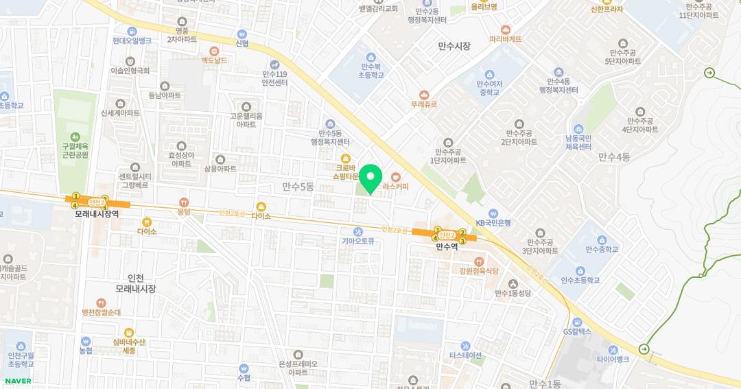 청담숲유치원 위치 지도