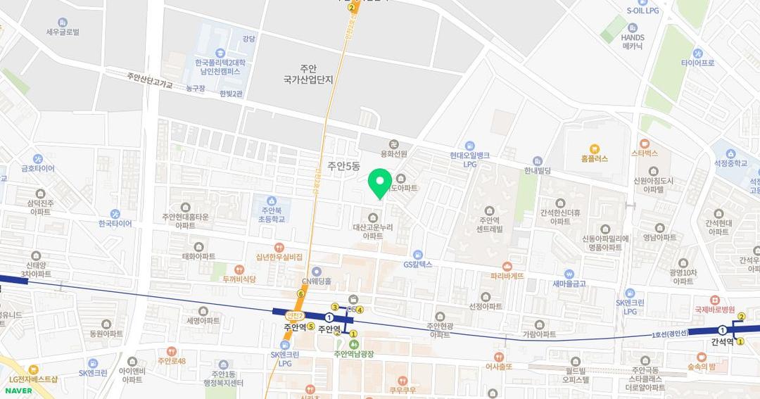 용화유치원 위치 지도