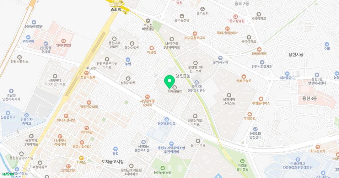 유원유치원 위치 지도