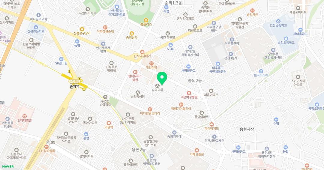 숭의유치원 위치 지도