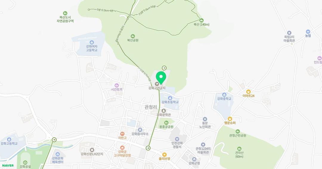 강화초등학교병설유치원 위치 지도