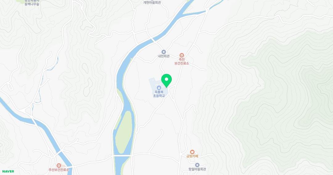 옥룡북초등학교병설유치원 위치 지도