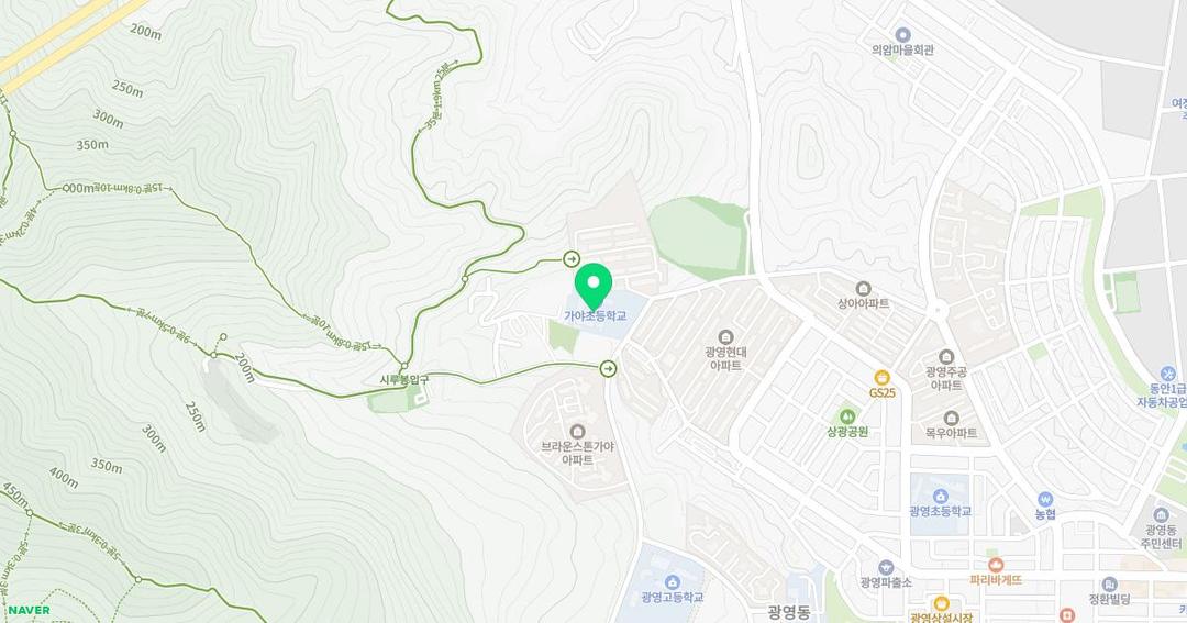광양가야초등학교병설유치원 위치 지도