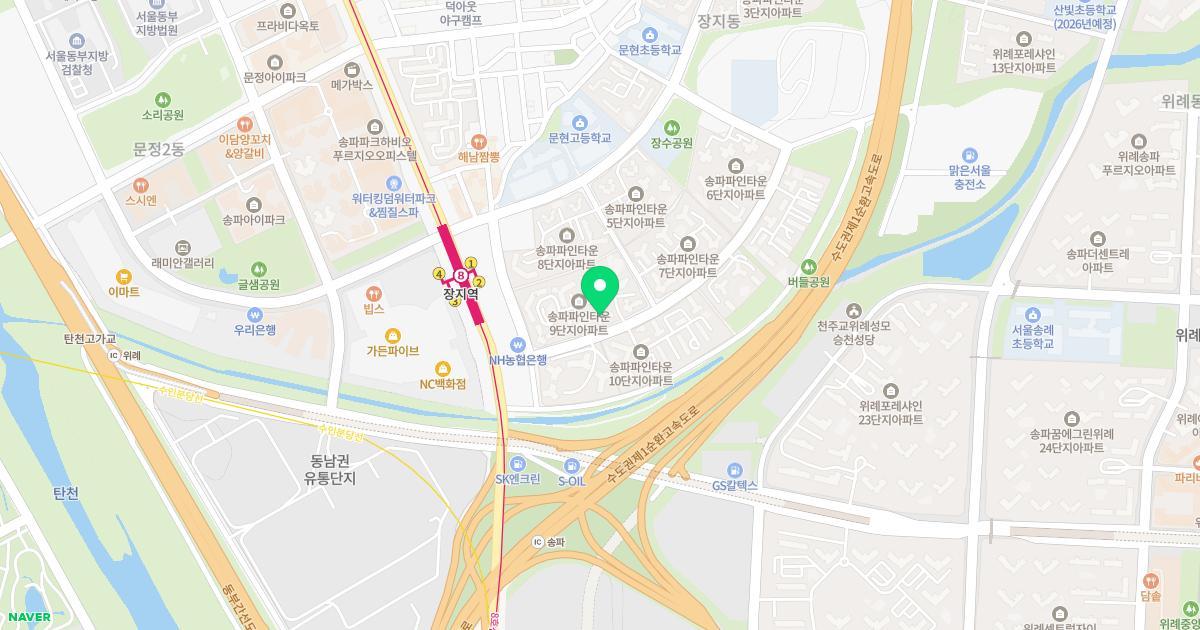 생명나무유치원 위치 지도