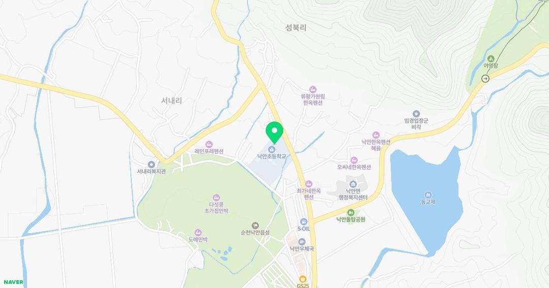 낙안초등학교병설유치원 위치 지도