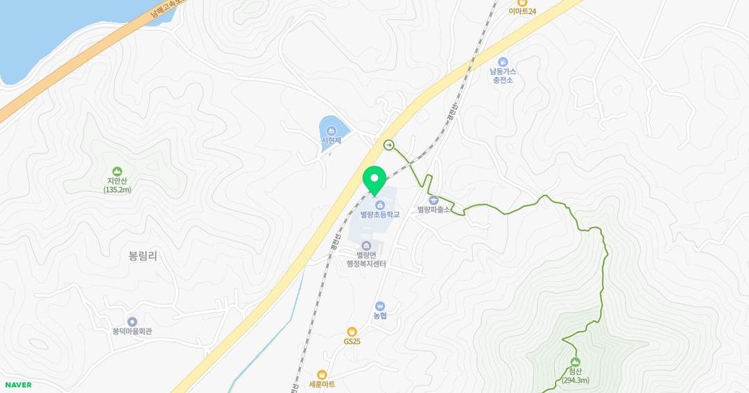 별량초등학교병설유치원 위치 지도