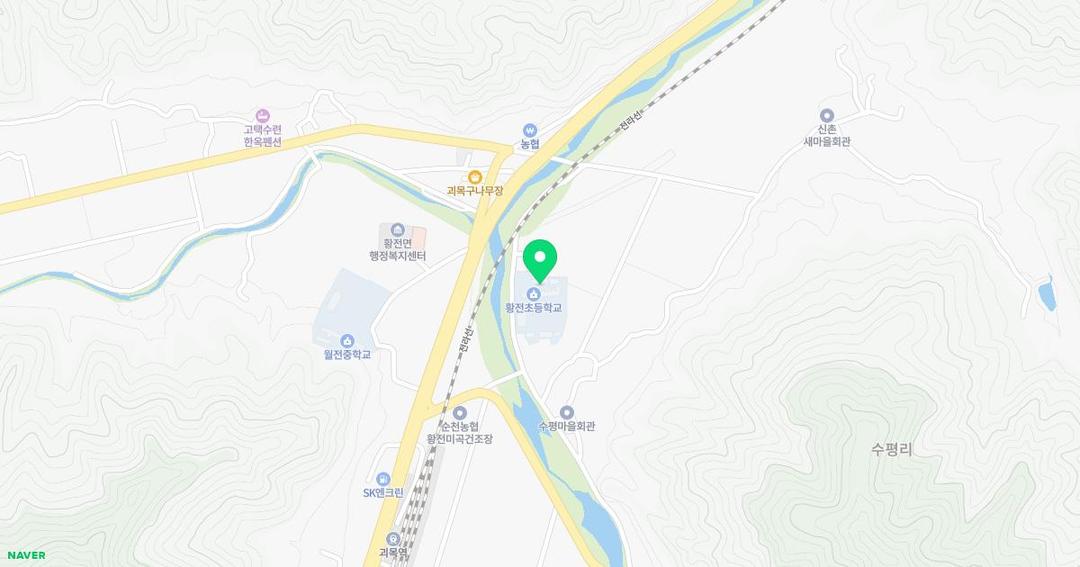 황전초등학교병설유치원 위치 지도