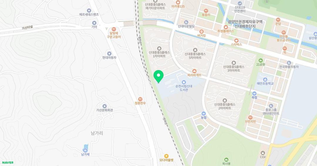 신대유치원 위치 지도