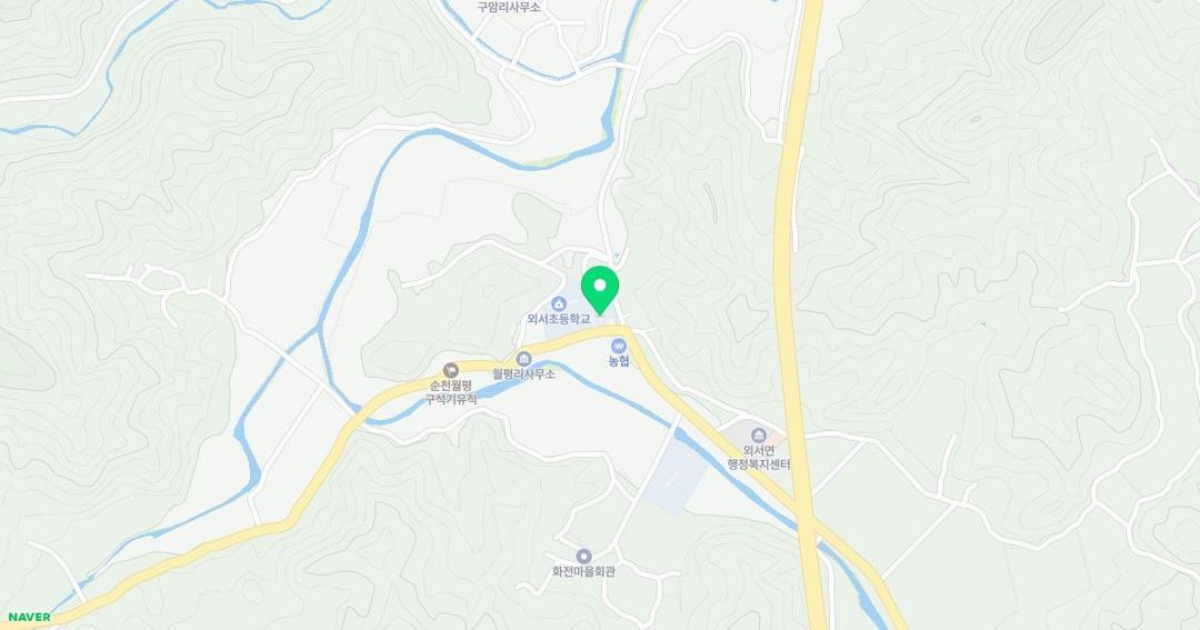 외서초등학교병설유치원 위치 지도
