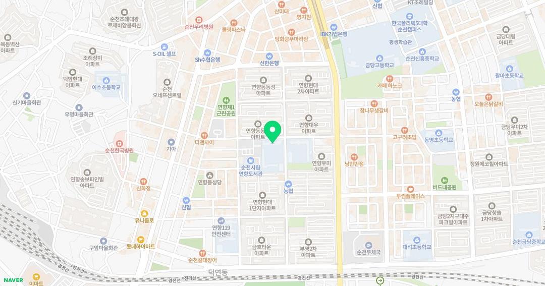 순천부영초등학교병설유치원 위치 지도