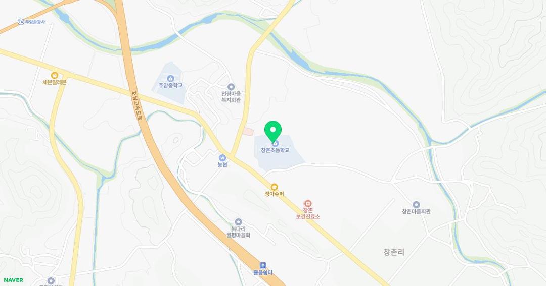 창촌초등학교병설유치원 위치 지도