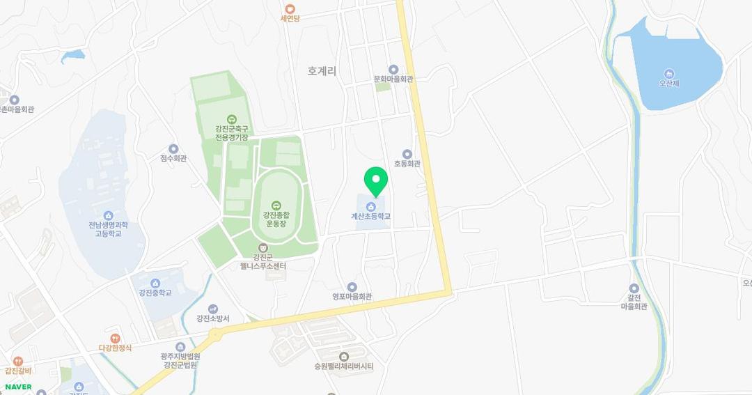 계산초등학교병설유치원 위치 지도