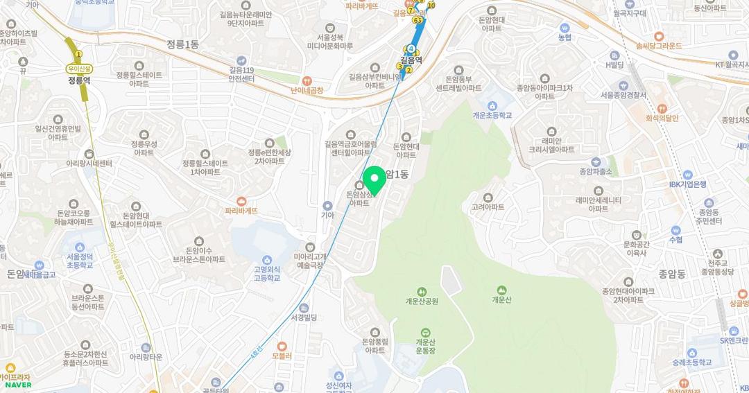 희망찬유치원 위치 지도