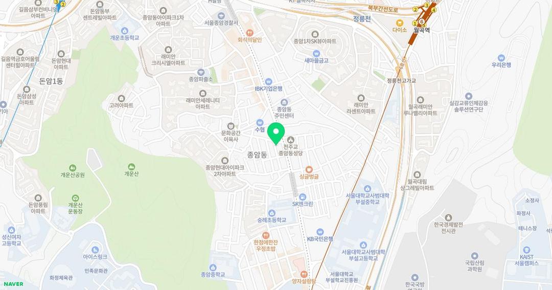 영재유치원 위치 지도