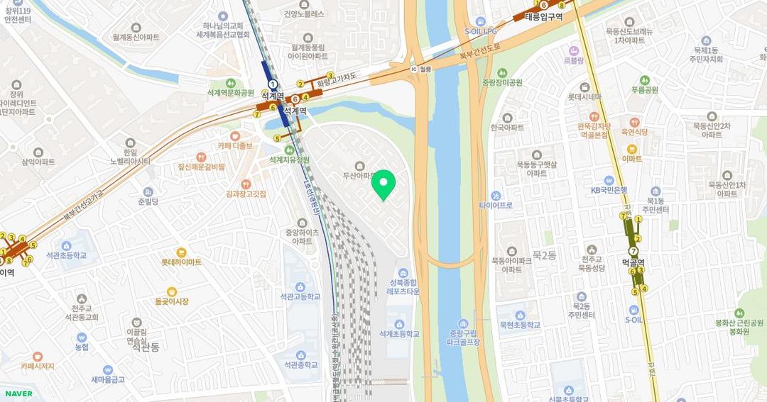 두산효자유치원 위치 지도