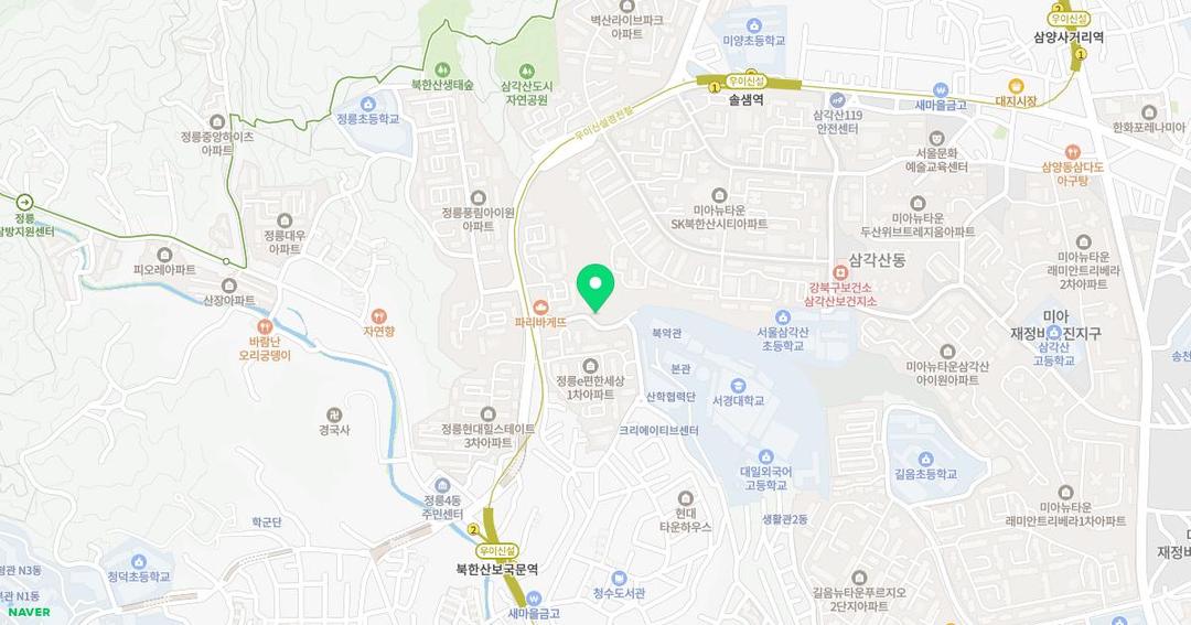 한가람유치원 위치 지도