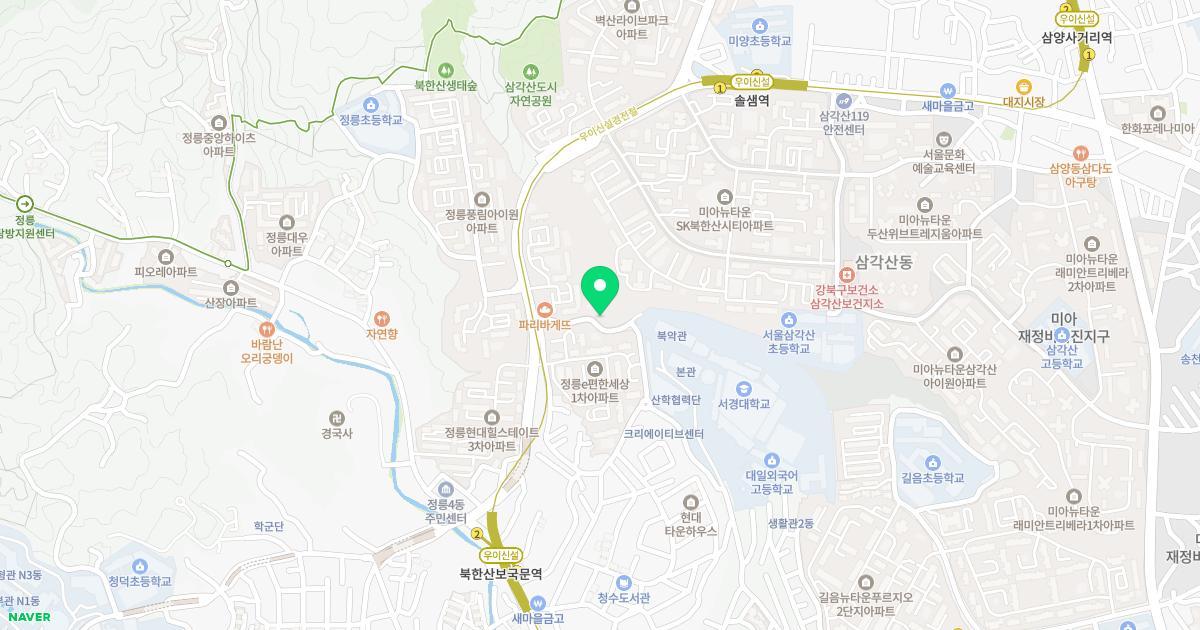 한가람유치원 위치 지도