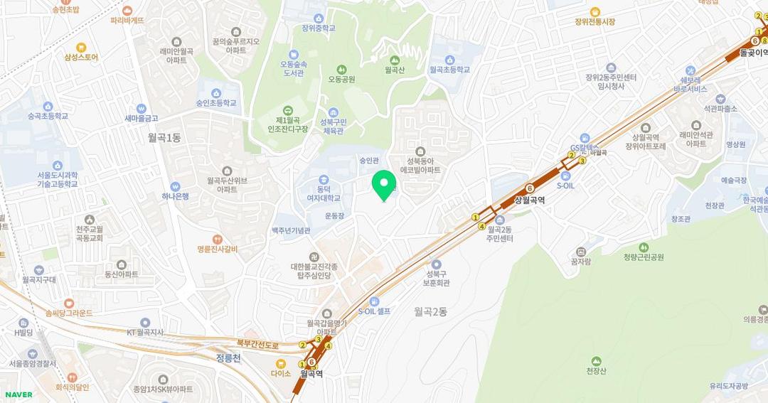 동덕여자대학교부속유치원 위치 지도