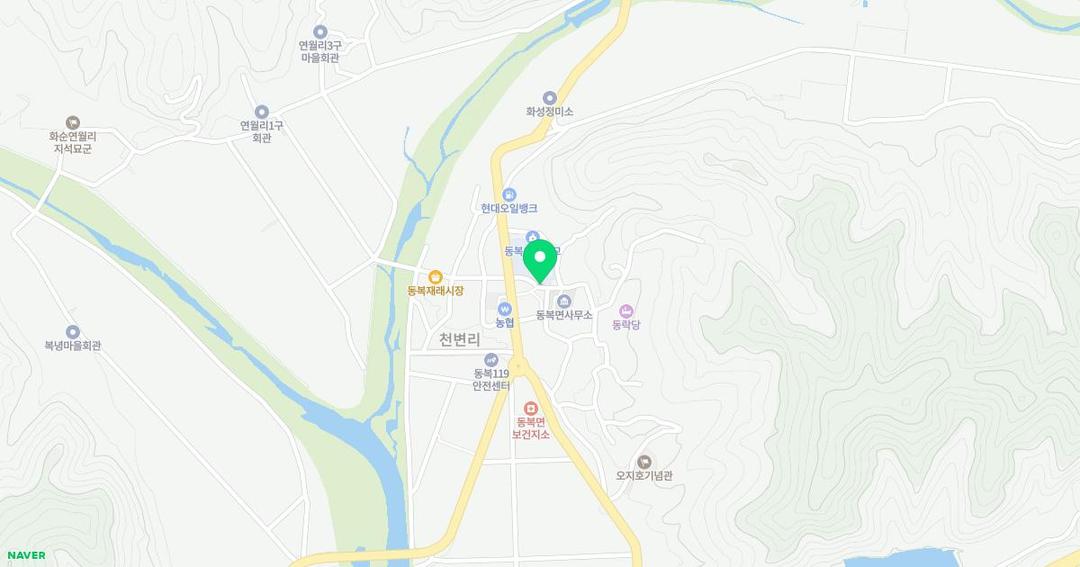 동복초등학교병설유치원 위치 지도