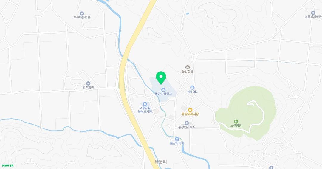 동강초등학교병설유치원 위치 지도