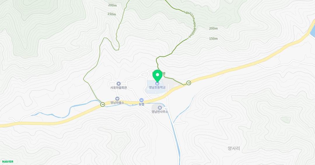 영남초등학교병설유치원 위치 지도
